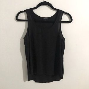 Black Babaton Semi-sheer tank top